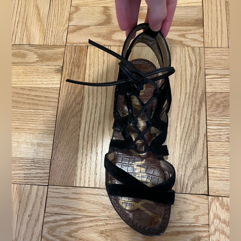 Sam Edelman Black Strappy Sandals - Picture 4 of 5